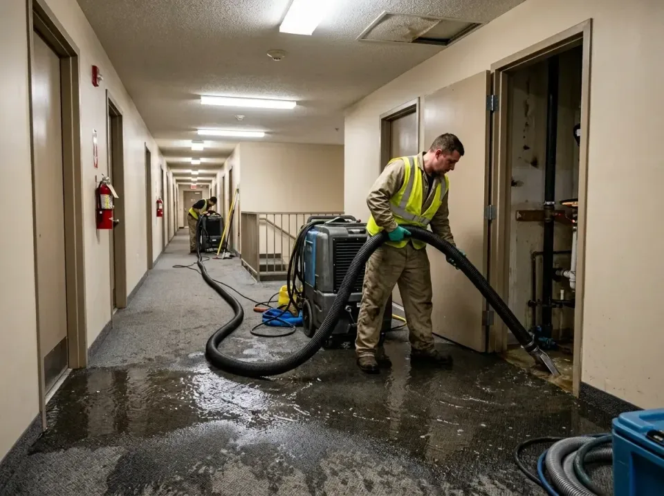 multi-unit-apartment-hallway-f-005 — frequently asked questions, Emergency Burst Pipe Water Extraction & Removal in Bangor,…